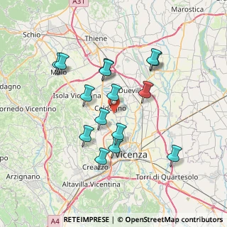 Mappa Via Palazzina, 36100 Caldogno VI, Italia (6.72)