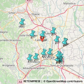 Mappa Via Palazzina, 36100 Caldogno VI, Italia (8.02625)