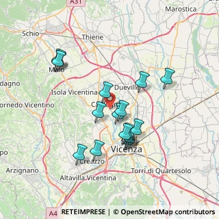 Mappa Via Palazzina, 36100 Caldogno VI, Italia (6.56941)