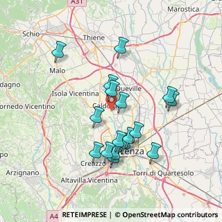 Mappa Via Palazzina, 36100 Caldogno VI, Italia (6.82)