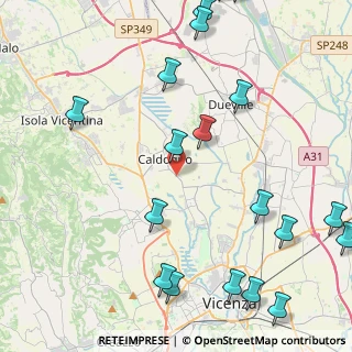 Mappa Via Palazzina, 36100 Caldogno VI, Italia (6.119)