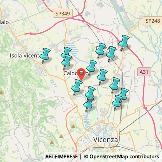 Mappa Via Palazzina, 36100 Caldogno VI, Italia (3.175)