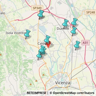 Mappa Via Palazzina, 36100 Caldogno VI, Italia (3.81364)