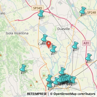 Mappa Via Palazzina, 36100 Caldogno VI, Italia (6.1615)