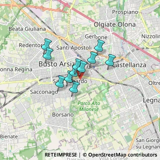 Mappa Via Montebelluna, 21052 Busto Arsizio VA, Italia (1.14273)