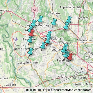 Mappa Via Montebelluna, 21052 Busto Arsizio VA, Italia (6.95412)