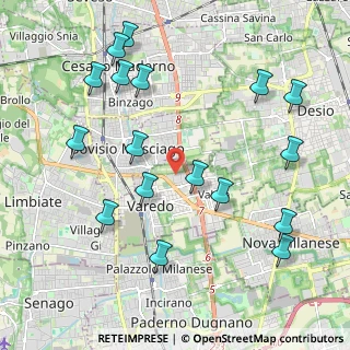 Mappa Via Monterosa, 20814 Varedo MB, Italia (2.35941)