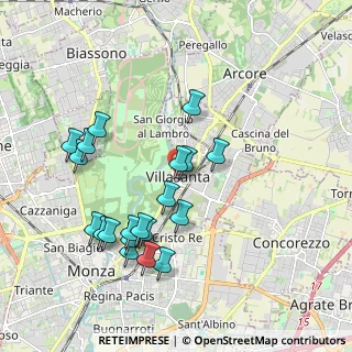 Mappa Via Federico Confalonieri, 20852 Villasanta MB, Italia (1.934)