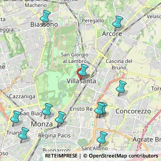 Mappa Via F. Confalonieri, 20852 Villasanta MB, Italia (2.87273)