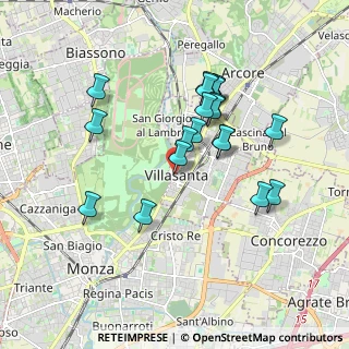 Mappa Via F. Confalonieri, 20852 Villasanta MB, Italia (1.6295)