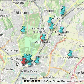 Mappa Via F. Confalonieri, 20852 Villasanta MB, Italia (2.55)