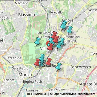 Mappa Via Federico Confalonieri, 20852 Villasanta MB, Italia (1.217)
