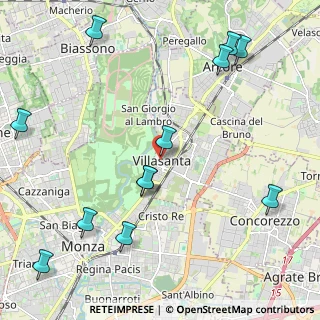 Mappa Via F. Confalonieri, 20852 Villasanta MB, Italia (2.68833)