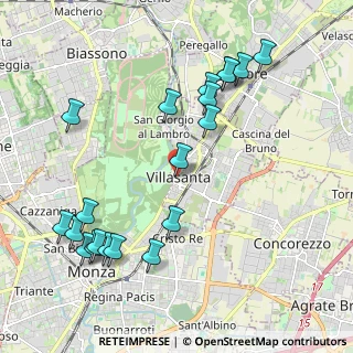 Mappa Via F. Confalonieri, 20852 Villasanta MB, Italia (2.352)