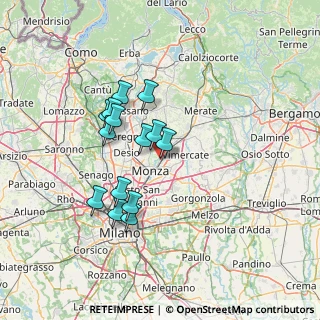 Mappa Via F. Confalonieri, 20852 Villasanta MB, Italia (11.89)