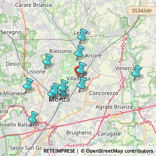 Mappa Via F. Confalonieri, 20852 Villasanta MB, Italia (3.62769)