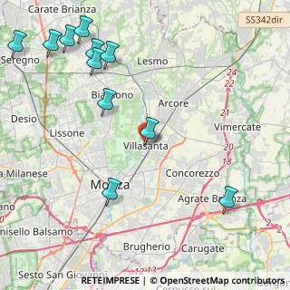 Mappa Via Federico Confalonieri, 20852 Villasanta MB, Italia (5.51455)