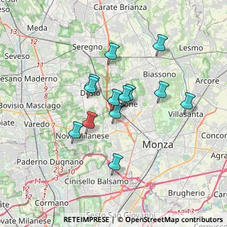 Mappa Via Lucio Battisti, 20851 Lissone MB, Italia (2.79154)
