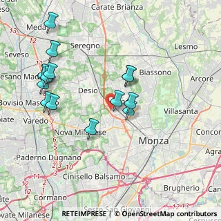 Mappa Via Giuseppe Piermarini, 20851 Lissone MB, Italia (4.102)