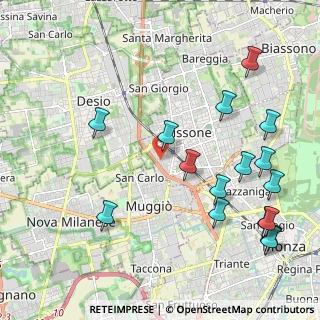 Mappa Via Giuseppe Piermarini, 20851 Lissone MB, Italia (2.51313)