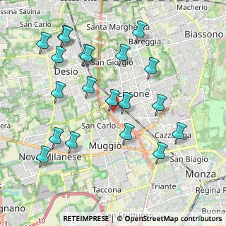 Mappa Via Lucio Battisti, 20851 Lissone MB, Italia (2.176)