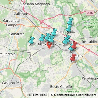 Mappa Viale Alfieri angolo Via Milazzo, 21052 Busto Arsizio VA, Italia (2.86231)