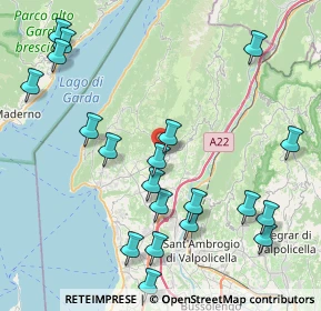 Mappa Via Ciro Pollini, 37013 Caprino Veronese VR, Italia (9.69)