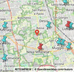 Mappa Via S. Vincenzo Dè Paoli, 20832 Desio MB, Italia (3.30615)