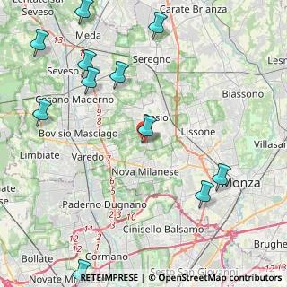 Mappa Via S. Vincenzo Dè Paoli, 20832 Desio MB, Italia (5.95083)