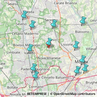 Mappa Via S. Vincenzo Dè Paoli, 20832 Desio MB, Italia (5.20167)