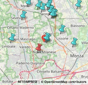 Mappa Via S. Vincenzo Dè Paoli, 20832 Desio MB, Italia (4.64556)