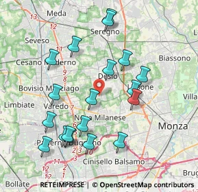 Mappa Via S. Vincenzo Dè Paoli, 20832 Desio MB, Italia (3.95316)