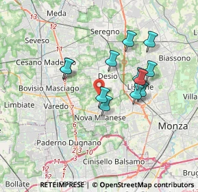 Mappa Via S. Vincenzo Dè Paoli, 20832 Desio MB, Italia (2.945)