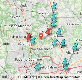 Mappa Via S. Vincenzo Dè Paoli, 20832 Desio MB, Italia (4.406)