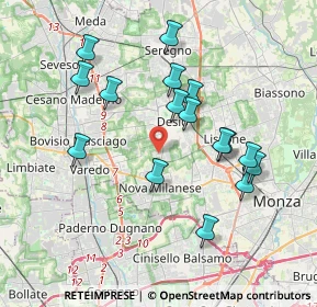 Mappa Via S. Vincenzo Dè Paoli, 20832 Desio MB, Italia (3.60438)