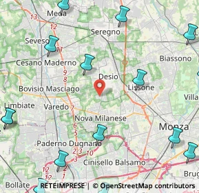 Mappa Via S. Vincenzo Dè Paoli, 20832 Desio MB, Italia (7.108)