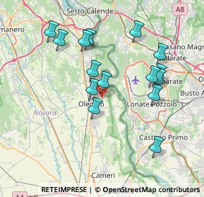 Mappa Via Borzighella, 28047 Oleggio NO, Italia (7.24333)