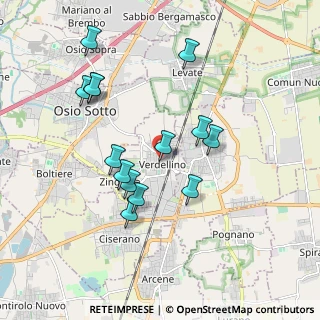 Mappa Via Principe Amedeo, 24040 Verdellino BG, Italia (1.78286)