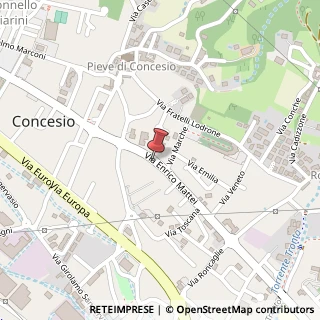 Mappa Via Enrico Mattei, 25062 Concesio BS, Italia, 25062 Concesio, Brescia (Lombardia)