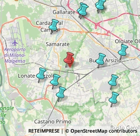 Mappa Via Monteberico, 21017 Cascina Elisa VA, Italia (4.63538)