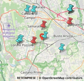 Mappa Via Monteberico, 21017 Cascina Elisa VA, Italia (4.5275)