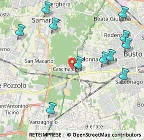 Mappa Via Monteberico, 21017 Cascina Elisa VA, Italia (2.51545)