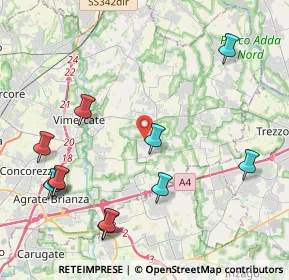 Mappa Ornago, 20876 Ornago MB, Italia (4.95636)