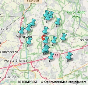 Mappa Ornago, 20876 Ornago MB, Italia (3.12333)