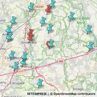 Mappa Ornago, 20876 Ornago MB, Italia (5.8445)