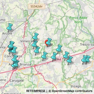 Mappa Ornago, 20876 Ornago MB, Italia (5.1485)