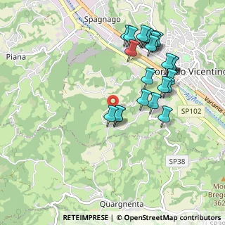 Mappa Via Cason, 36073 Cornedo Vicentino VI, Italia (1.00833)