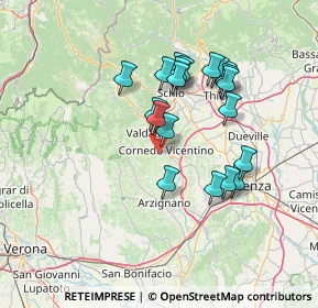 Mappa Via Cason, 36073 Cornedo Vicentino VI, Italia (12.585)