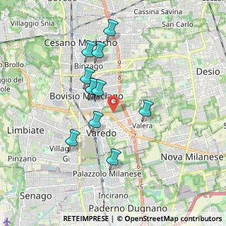 Mappa Via Stelvio, 20814 Limbiate MB, Italia (1.62)