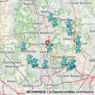 Mappa Via Stelvio, 20814 Limbiate MB, Italia (4.53313)